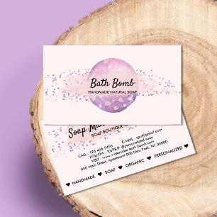 Cartão De Visita Bomba de Banho Sabonete Natural Spa Orgânico