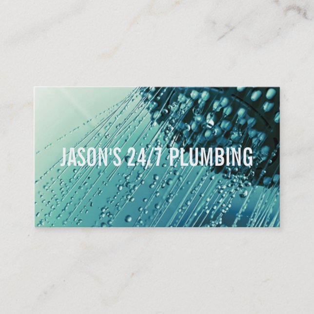Cartão De Visita Bombeamento de canalizador de água Faucet Manutenç (Frente)