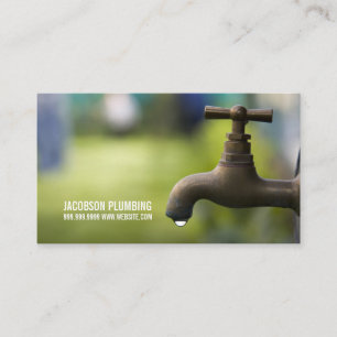 Cartão De Visita Bombeamento de canalizador de água Faucet Manutenç