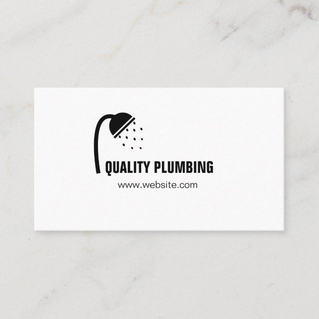 Cartão De Visita Bombeamento de canalizador de água Faucet Manutenç (Frente)