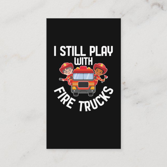 Cartão De Visita Bombeiros Engraçados Testemunha Bombeiro (Frente)