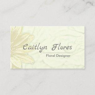 Cartão De Visita Bonita design Floral de Girassol