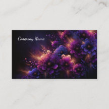 Bonita púrpura e azul Abstrato floral