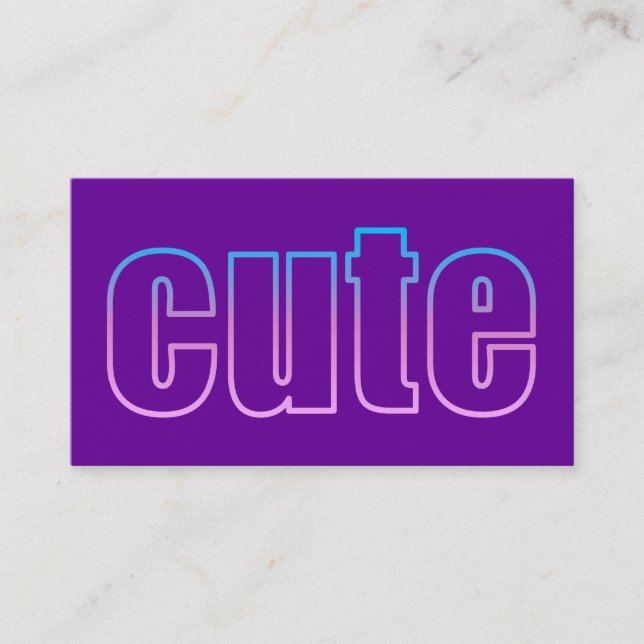 cartão de visita bonito (Frente)