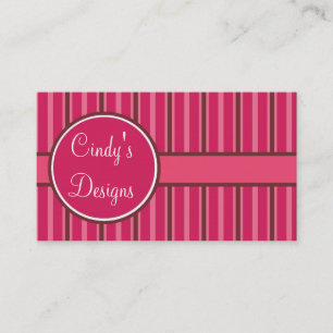 Cartão de visita bonito da listra