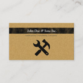 Cartão de visita bonito do ícone das construções