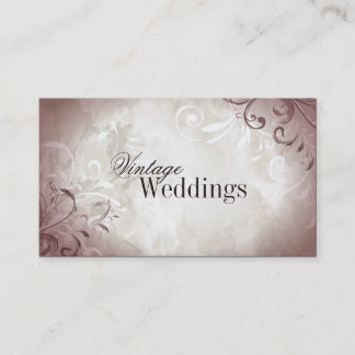 Cartão de visita bonito do planejador do casamento
