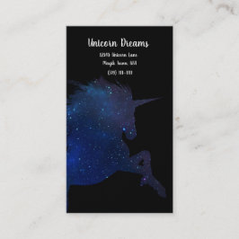 Cartão De Visita Bonito Galáxia Unicórnio