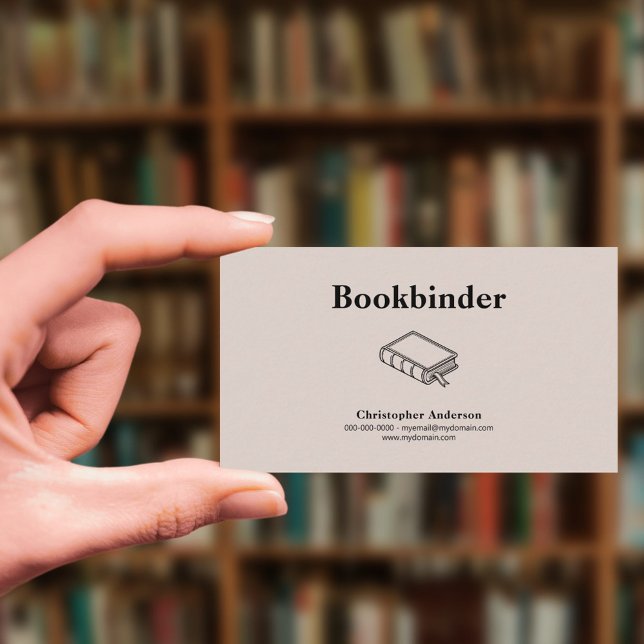 Cartão De Visita Bookbinder (Bookbinder Business Card)