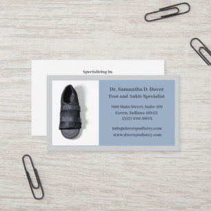 Cartão De Visita Boot Surgical Foot Doctor Podiatrist
