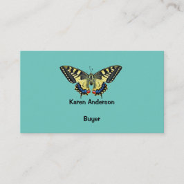 Cartão De Visita Borboleta amarela e preta