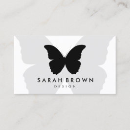 Cartão De Visita Borboleta Silhouette Simplesmente