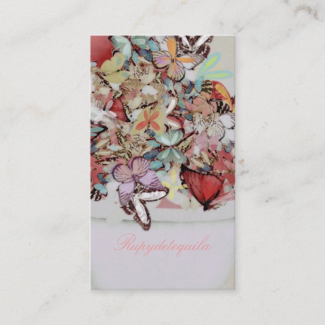Cartão De Visita Borboletas Borboleta Vitoriana (Frente)