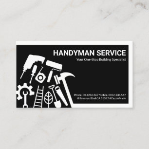 Cartão De Visita Borda de Ferramentas do Handyman do na moda