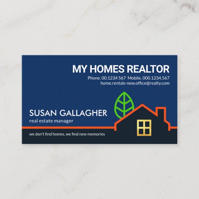 Cartão De Visita Borda de Paisagem Criativa (Frente)