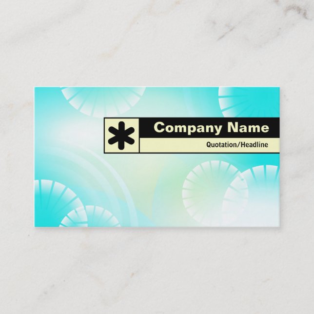 Cartão De Visita Borda rotulada - Abstrato 02 (Frente)