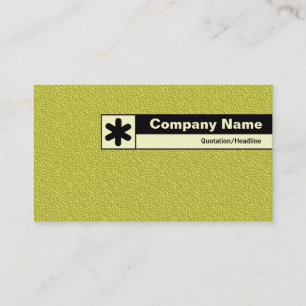 Cartão De Visita Borda Rotulada - Texto Amarelo Embarcado