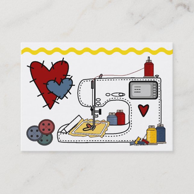 Cartão De Visita Bordados - Moda - Seamstress - SRF (Frente)