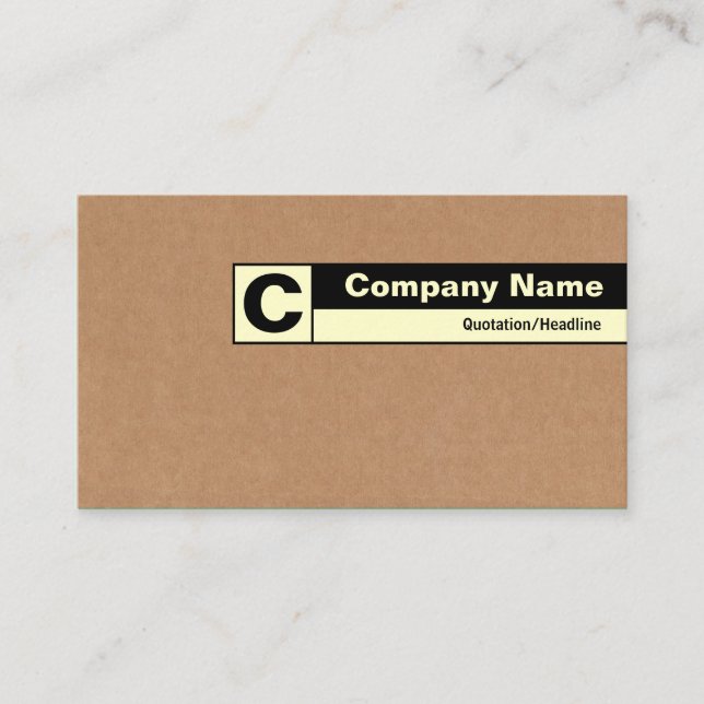 Cartão De Visita Bordo identificado como Monograma - Caixa de cartã (Frente)