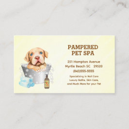 Cartão De Visita Bota-Foca-Foca-Foca, Terrier Pet Groomer Spa Nomea