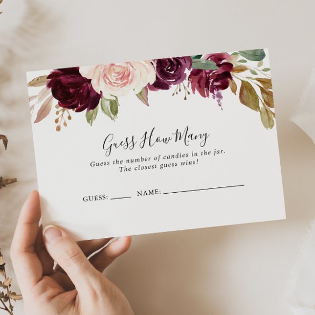 Cartão De Visita Botânico Floral Russo Adivinha Quantos Placas De J (Criador carregado)