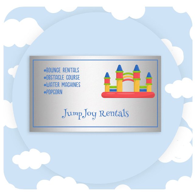 Cartão De Visita Bouncy Castle (Criador carregado)