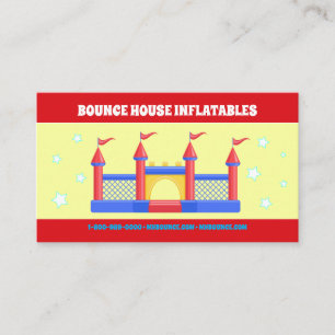 CARTÃO DE VISITA BOUNHOUSE HOUSE INFLATABLES NEGÓCIOS DE AUTOMÓVEIS