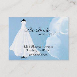 Cartão De Visita Boutique Bridal Vestido de casamento Palhaço no