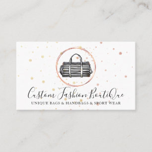 Cartão De Visita Boutique de Moda Bolsa Feminina Carteira