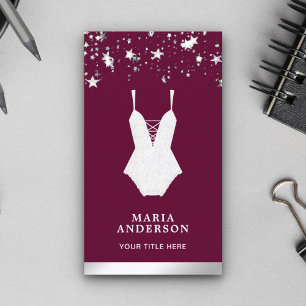 Cartão De Visita Boutique Lingerie de roupa de cama branca