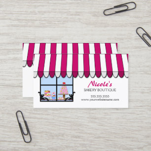Cartão De Visita Boutique lunático da padaria