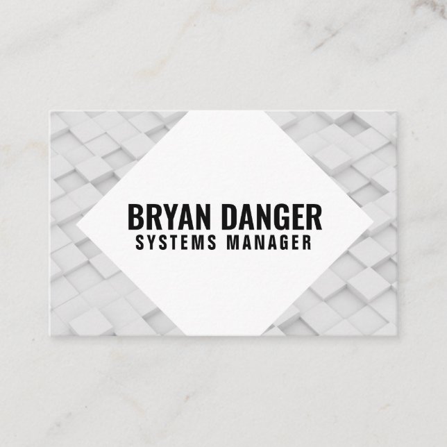 Cartão De Visita "Box World" personalizado (Reino Unido/Euro) (Frente)