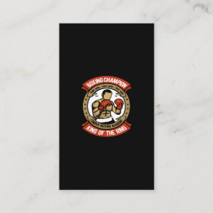 Cartão De Visita boxing champion king of the ring