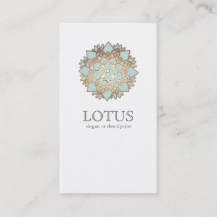 Cartão De Visita Branca de moda feminina da legante Lotus