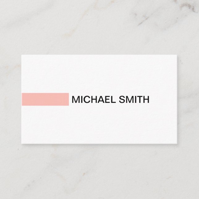 Cartão De Visita Branca de Planta Profissional Melon Moderno Elegan (Frente)