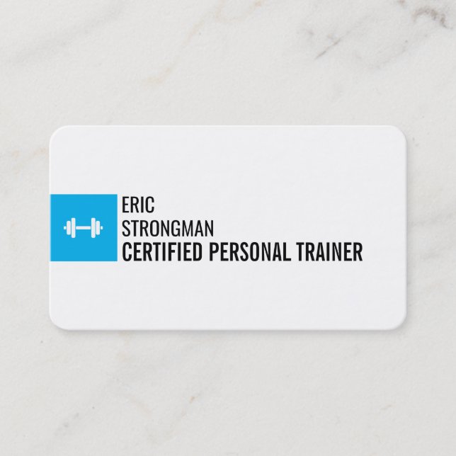 Cartão De Visita Branca profissional minimalista moderna arredondad (Frente)