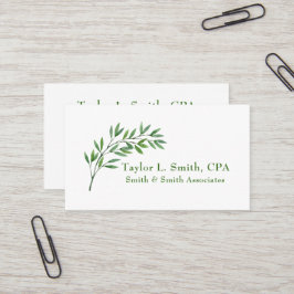 Cartão De Visita Branch de Greenery Botânico