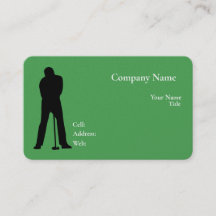 Cartão de visita branco básico com azul