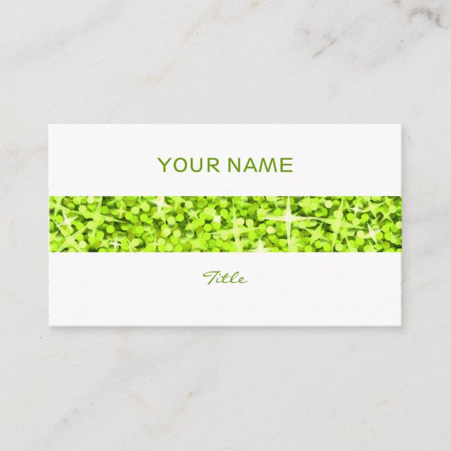 cartão de visita branco de faixa de Limão brilhant (Frente)