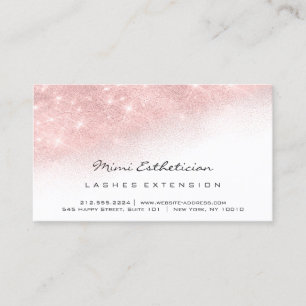 Cartão De Visita Branco do brilho do rosa do chicote das instruçõ