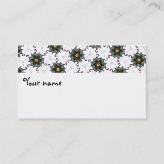 Cartão De Visita Branco do marrom do preto do design de Jimette do