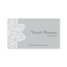 Cartão de visita branco do profissional do laço