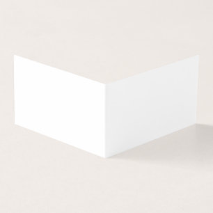 Cartão De Visita Branco dobrado