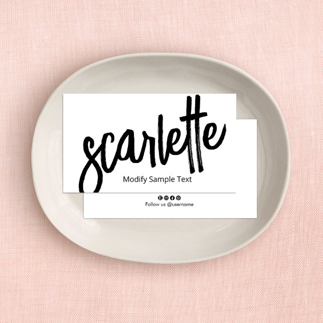 Cartão De Visita Branco legal Escoteiro Escoteiro Branco (Criador carregado)