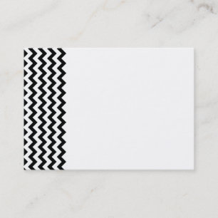 Cartão de visita branco preto das vigas