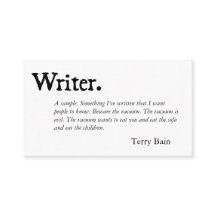 Branco preto do escritor