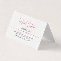 Branco Vermelho Simples Simples e Simples Plana El