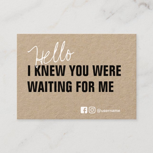 Cartão De Visita Branding Agradecemos a você o Small Business Packi (Frente)