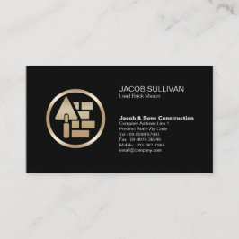 Cartão De Visita Brick Stone Mason Masonry Construction