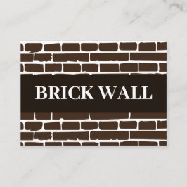 Cartão De Visita Brick Wall Brick